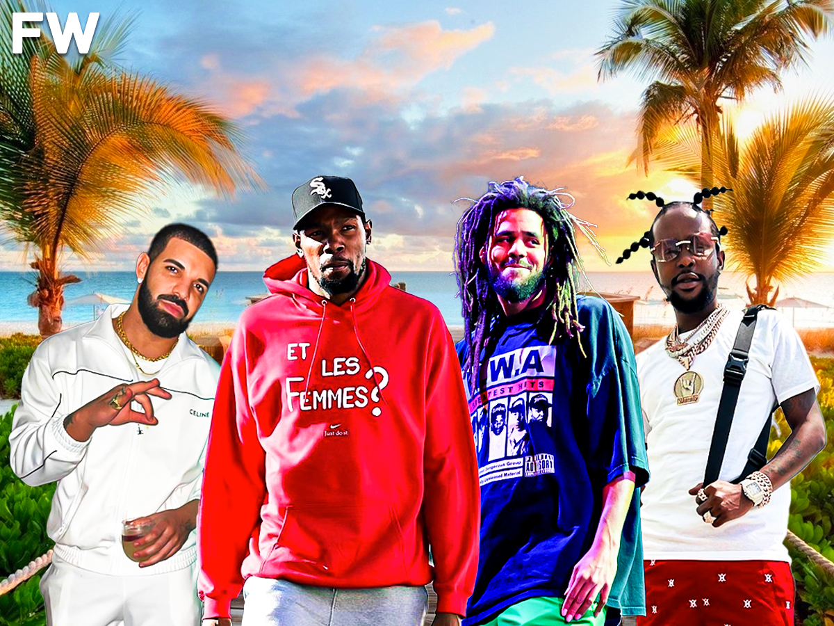 Kevin Durant Spotted With Drake, J. Cole And Popcaan In Turks And Caicos