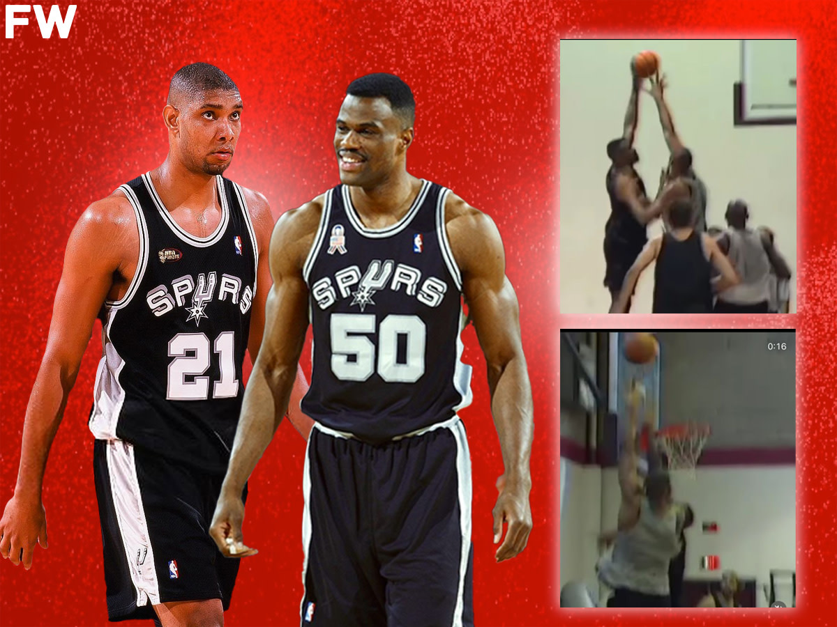 Video: Tim Duncan And David Robinson Go One-On-One In The Post During San  Antonio Spurs Practices - Fadeaway World