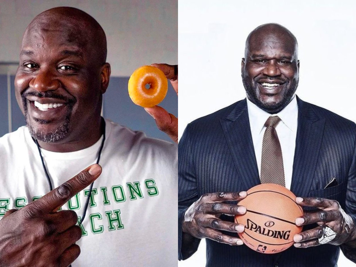 NBA Fan Shares Hilarious Pictures Of Shaquille O'Neal Holding Things: "He Makes Regular Stuff Look Like It's Miniature Made"
