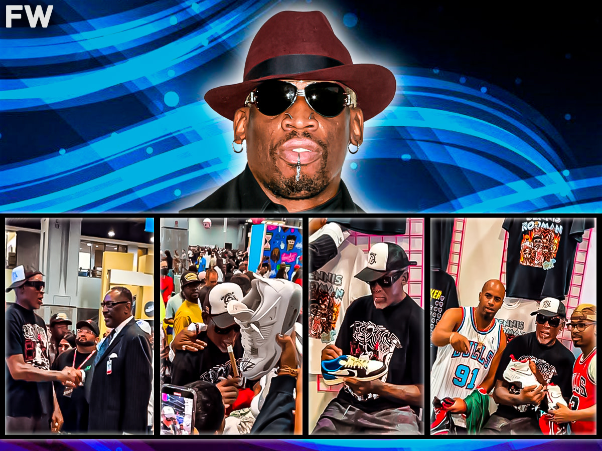 Dennis Rodman Showed Up At Sneaker Con: Gave Away His Shoes, Signed Sneakers And Greeted Fans