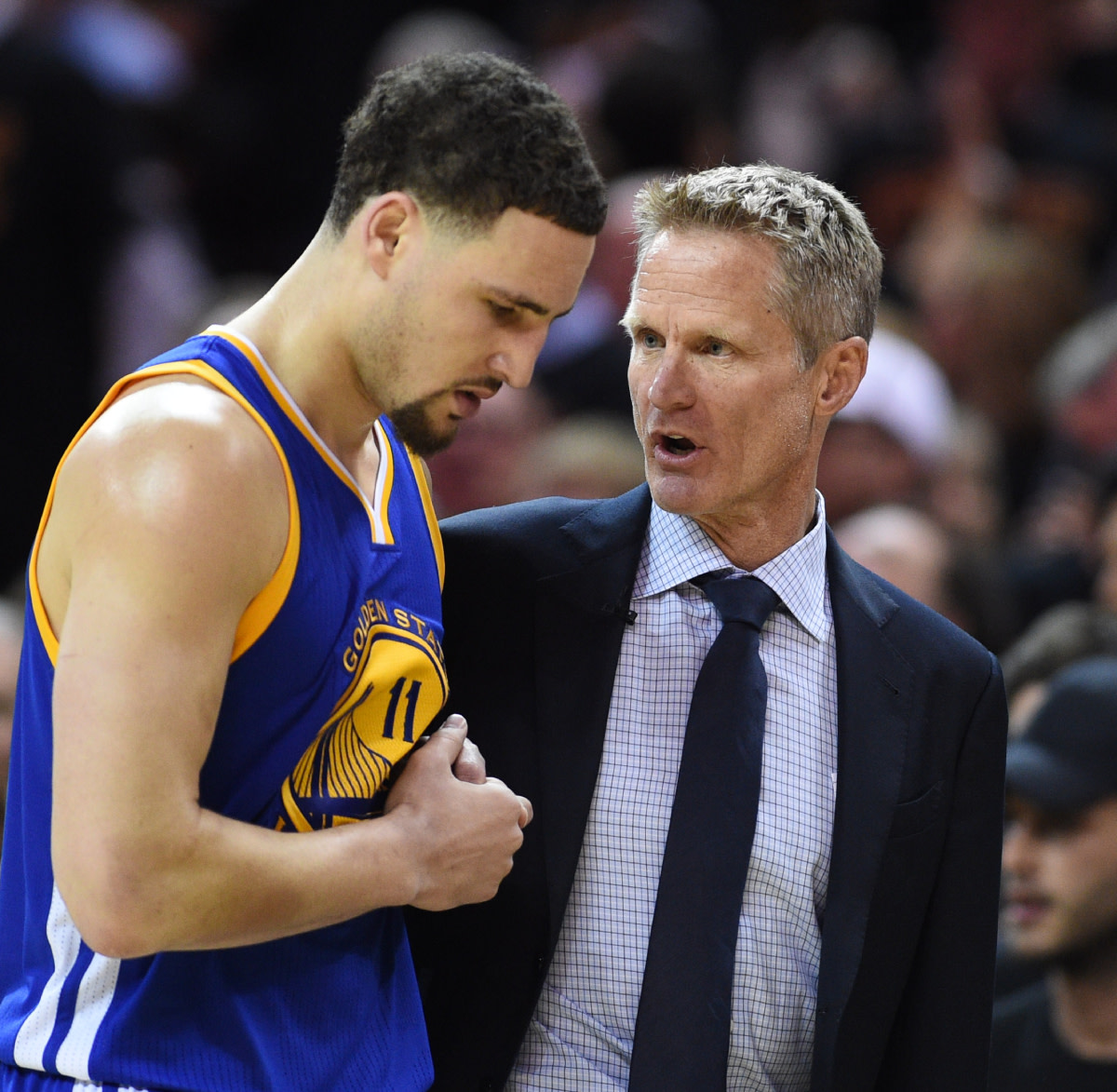 Steve Kerr Says He Expects Klay Thompson To Be More Consistent Next Year: "Klay Is Just On Cloud Nine Right Now."