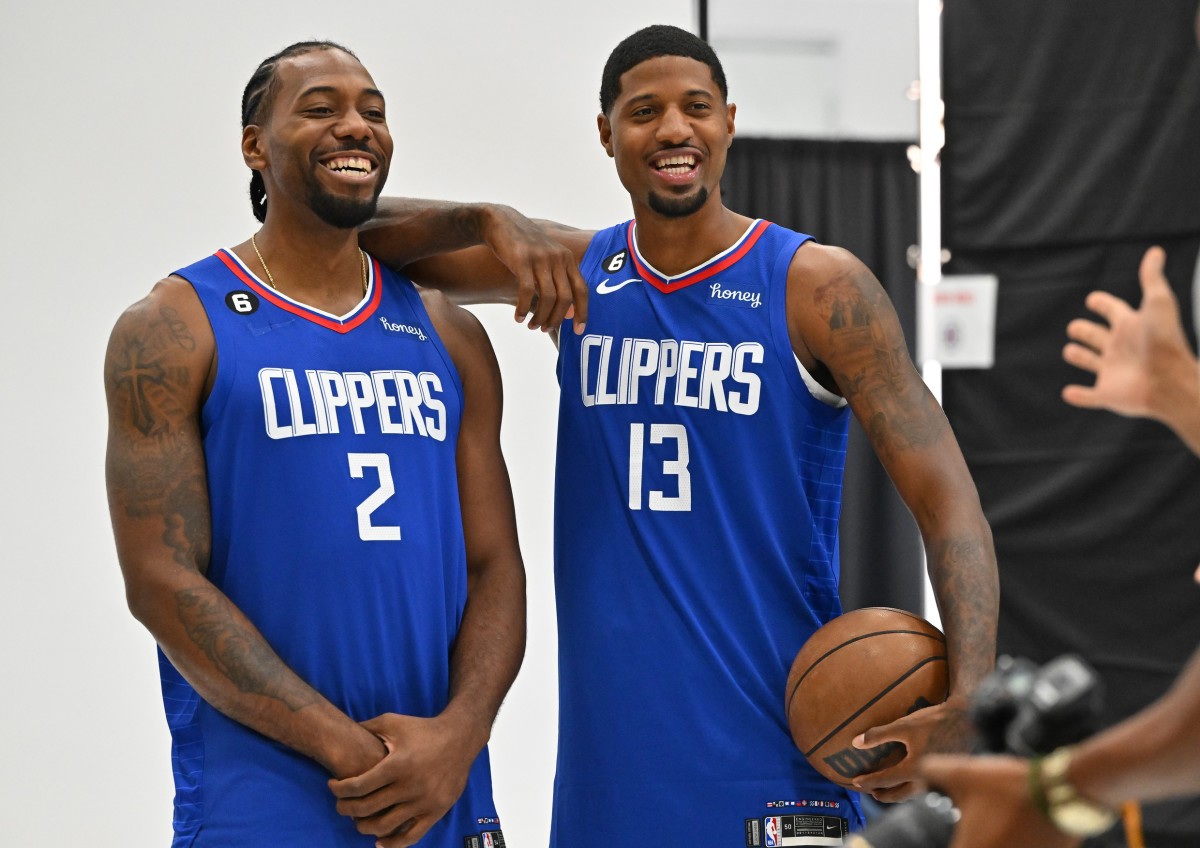 Kawhi Leonard Peeled The Nike Logo Off The Clippers Jersey During Media Day: “The New Balance Executives Must Be So Proud”