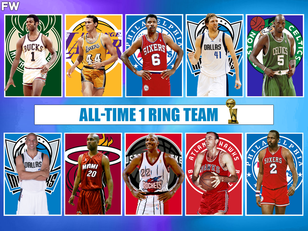 Best NBA Starting Five for Every Ring Total All-time From ringless to 6+  rings 💍 Which one is the best staring five?🤔 : r/Nbamemes