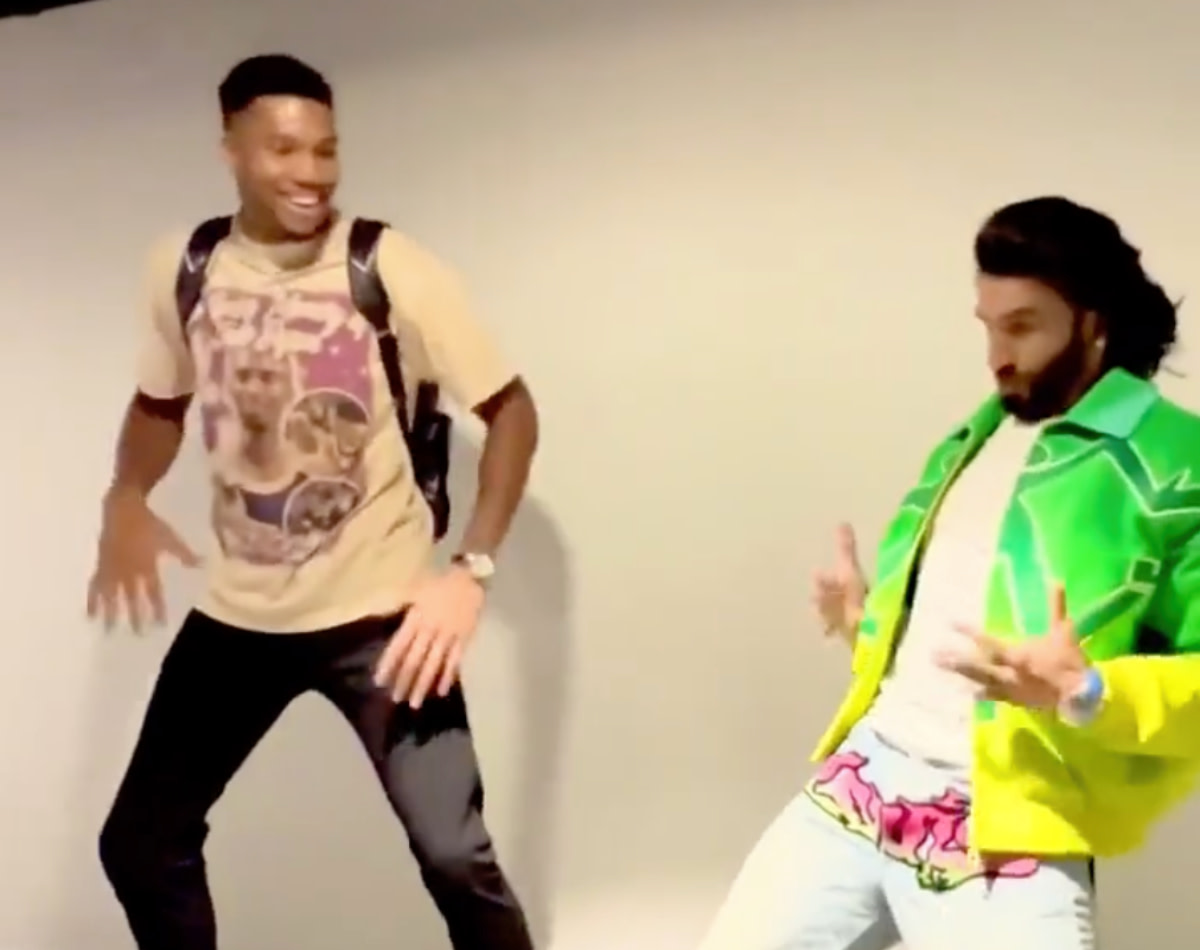 Video: Giannis Antetokounmpo picks up dance moves from NBA India