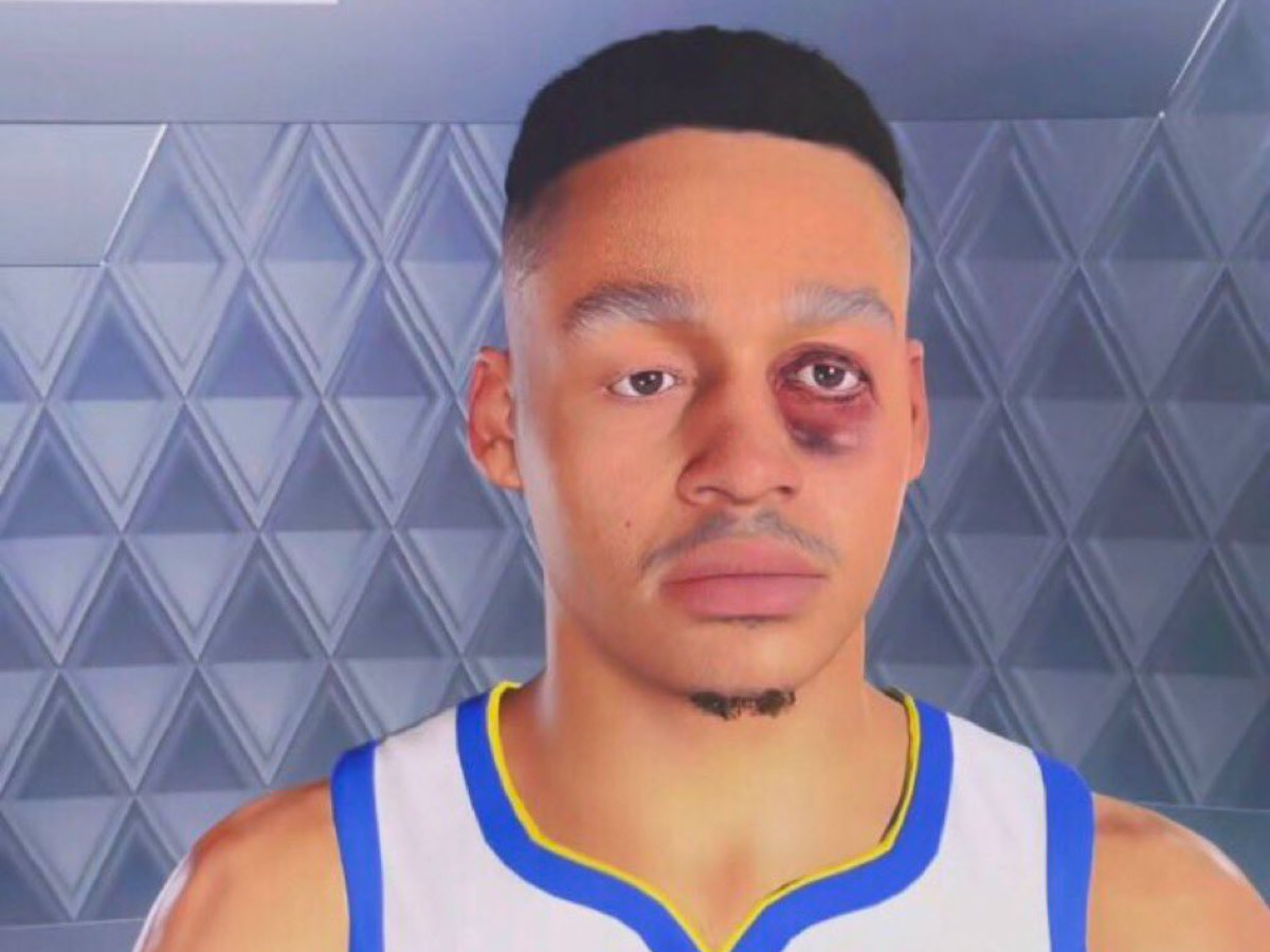 NBA Fans React To Hilarious Jordan Poole 2K Face Scan After Altercation With Draymond Green: "One Punch Almost Closed The Eye" - Fadeaway World