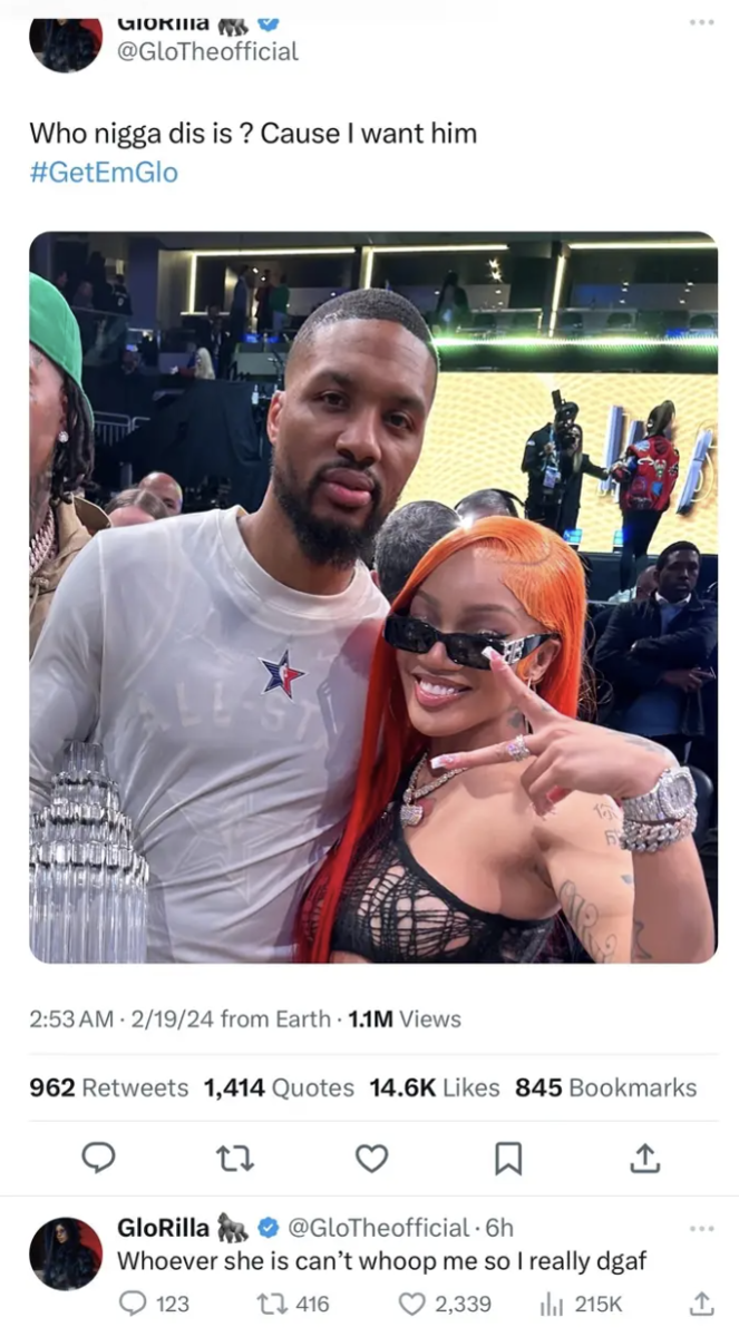 GloRilla Shoots Her Shot With Damian Lillard: 