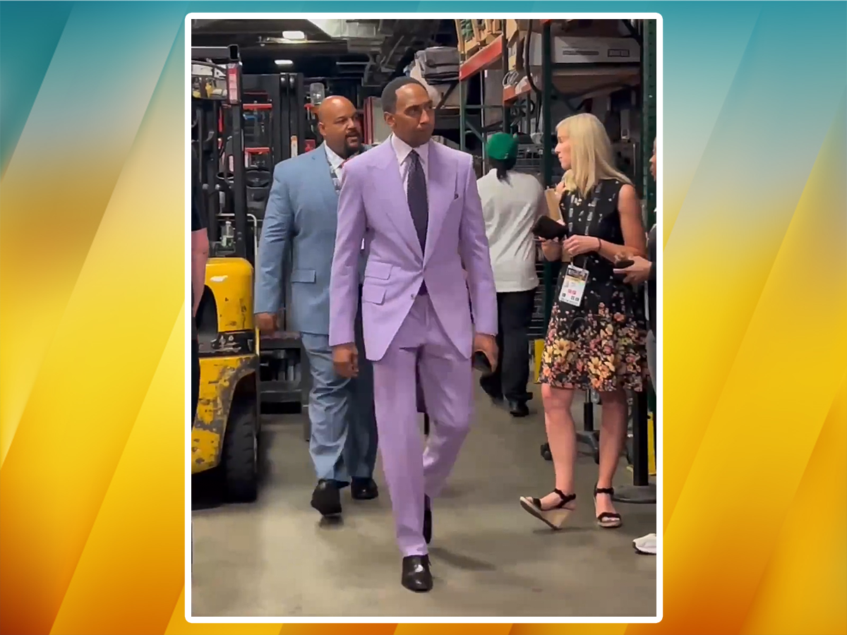 Stephen A. Smith Shows Up To Game 1 Like He Is The Biggest NBA Star In ...