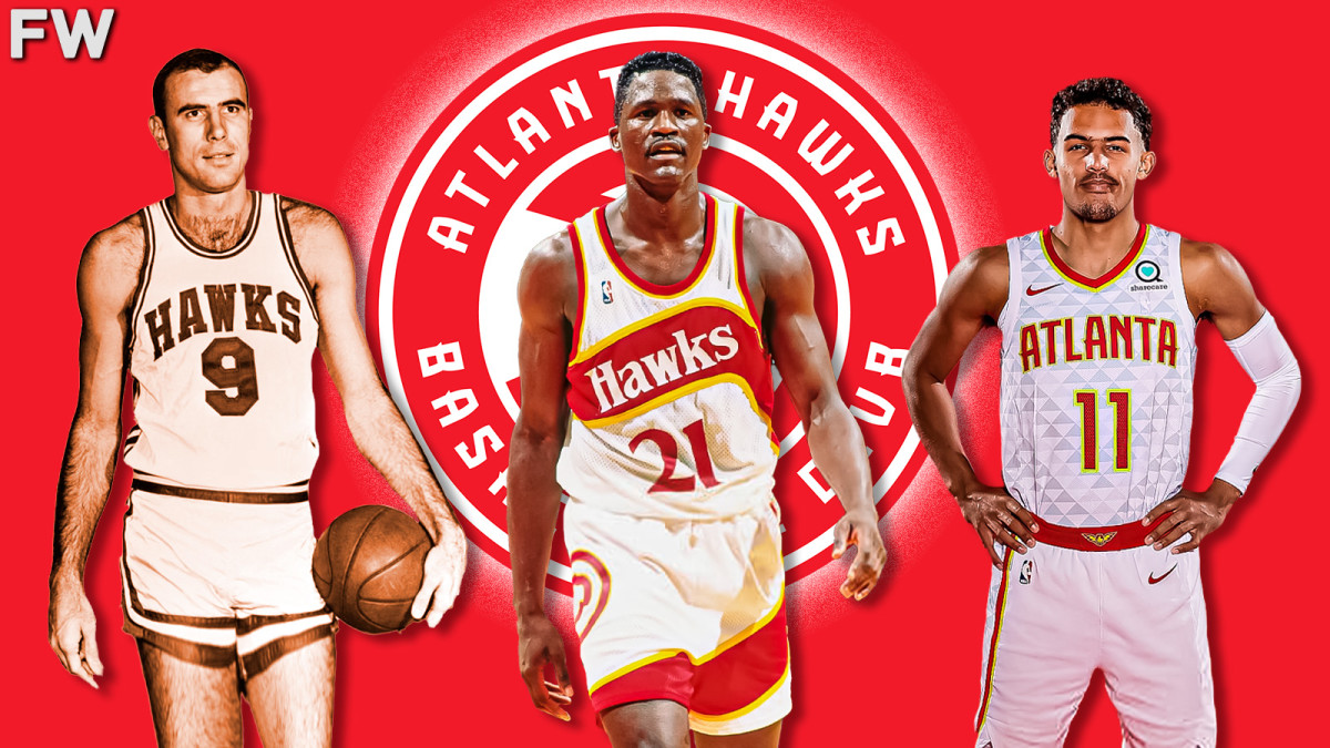 Bob Pettit, Dominique Wilkins, Trae Young - Atlanta Hawks Big 3
