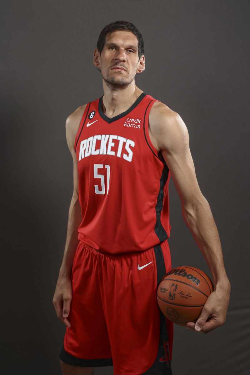 Boban Marjanovic  Houston Rockets Media Day 2023-2024 NBA Season 