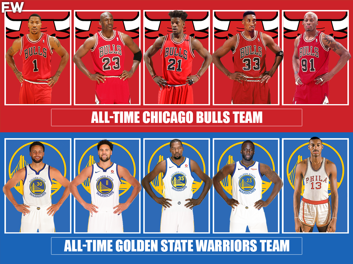 Chicago Bulls All-Time Team vs. Golden State Warriors All-Time Team ...