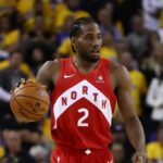Kawhi Leonard suited up for the Toronto Raptors.
