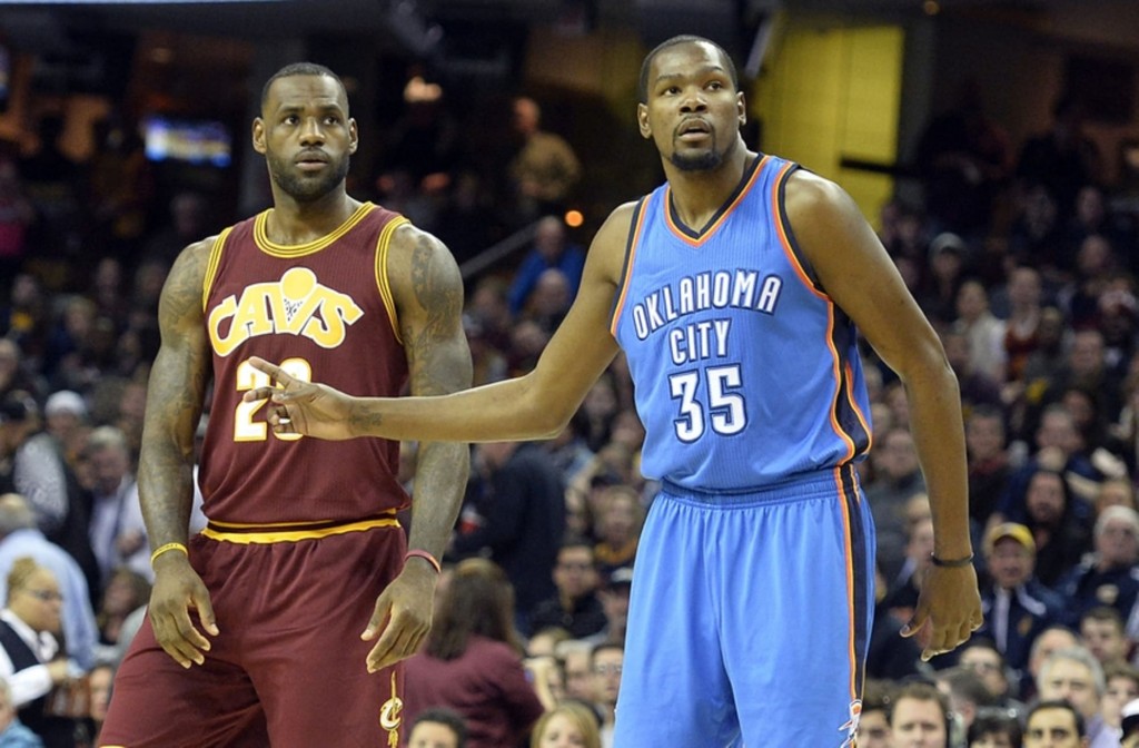 Kevin Durant and LeBron James