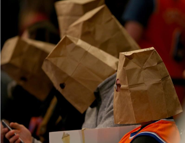 Caption: This has become all-too-common in Madison Square Garden. via AP