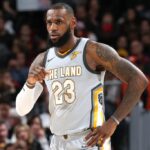 LeBron James in action for the Cleveland Cavaliers.