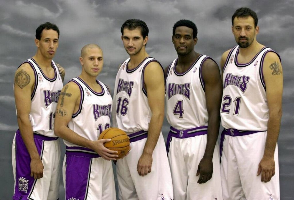 Sacramento Kings 2000s Peja Webber Divac Bibby Christie