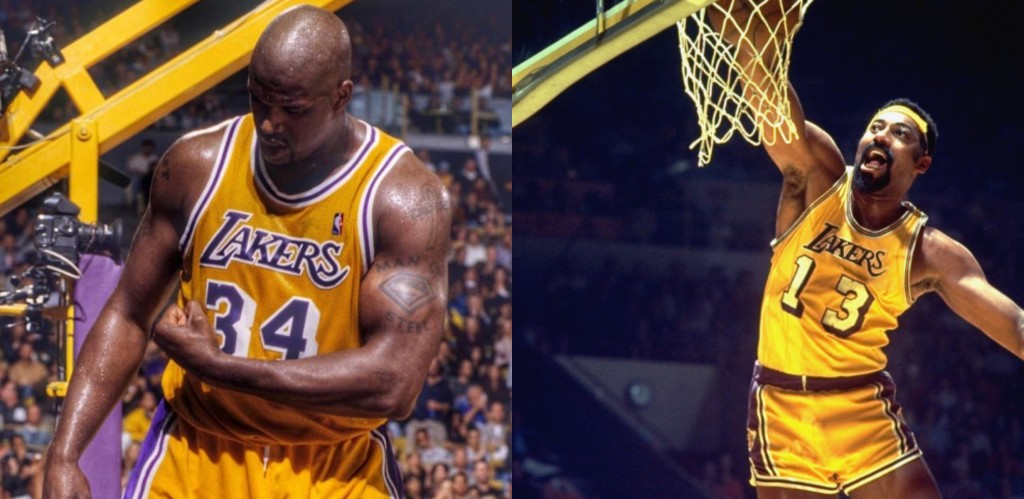 Size - Shaquille O’Neal & Wilt Chamberlain