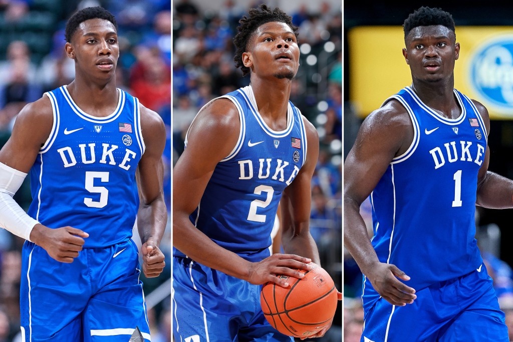 Zion Williamson RJ Barrett Cameron Reddish