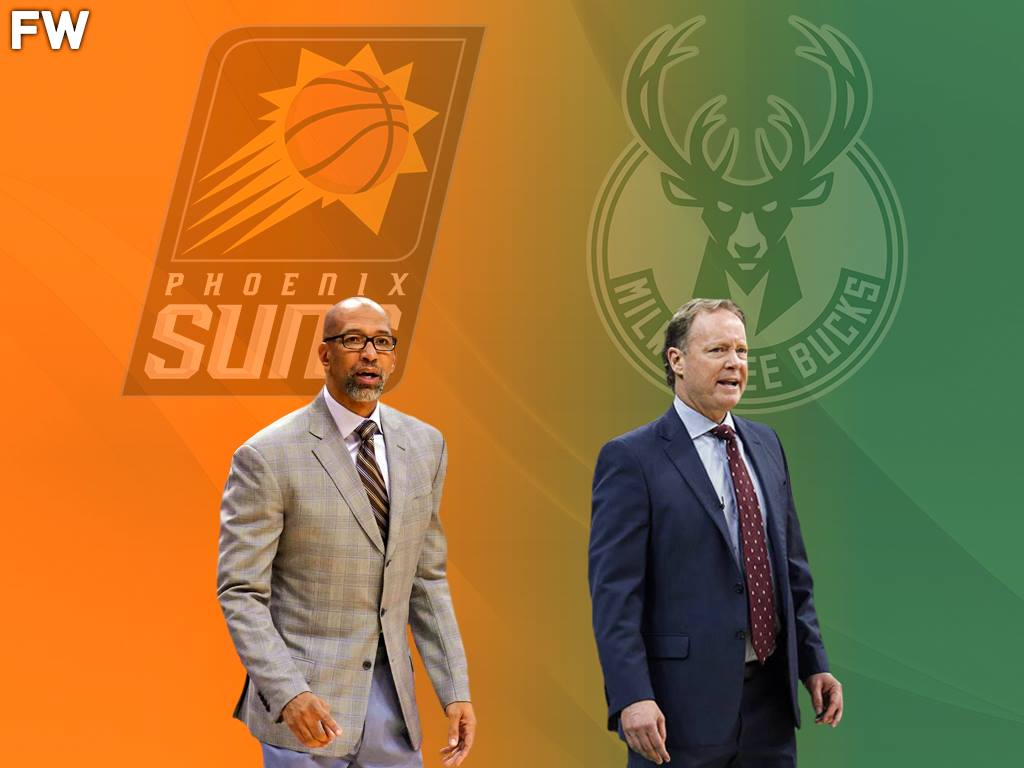 <em></figure>
<p>In terms of coaching, both are new to the NBA Finals as head coaches. Williams previously coached Paul with the New Orleans Hornets/Pelicans, but the team never made it past the second round of the playoffs. This is the first time we have seen Williams coach in the playoffs because the Suns missed out last year in the bubble. So far, Williams has helped this group rank No. 1 in the NBA in the playoffs for team defense, allowing a best 101.9 points per game.
</p>
<p>Budenholzer won a championship as an assistant with the Spurs under Gregg Popovich, but this will be his first appearance as a head coach. Budenholzer is right behind Williams as the Bucks rank No. 2 in team defense, allowing 103.7 points per game. That also includes coaching this group to back-to-back wins with two-time MVP Giannis out of the lineup.
</p>
<p>The way both of these coaches are coaching, is honestly a coin flip. Given that Budenholzer had to coach without Giannis, we will give Budenholzer the slight nod for now, but it should be mentioned that it was Williams that won the 2021 NBCA Coach of the Year Award.
</p>
<p><strong>Advantage: Bucks<br />
</strong></p>
<hr>
<h2 id=