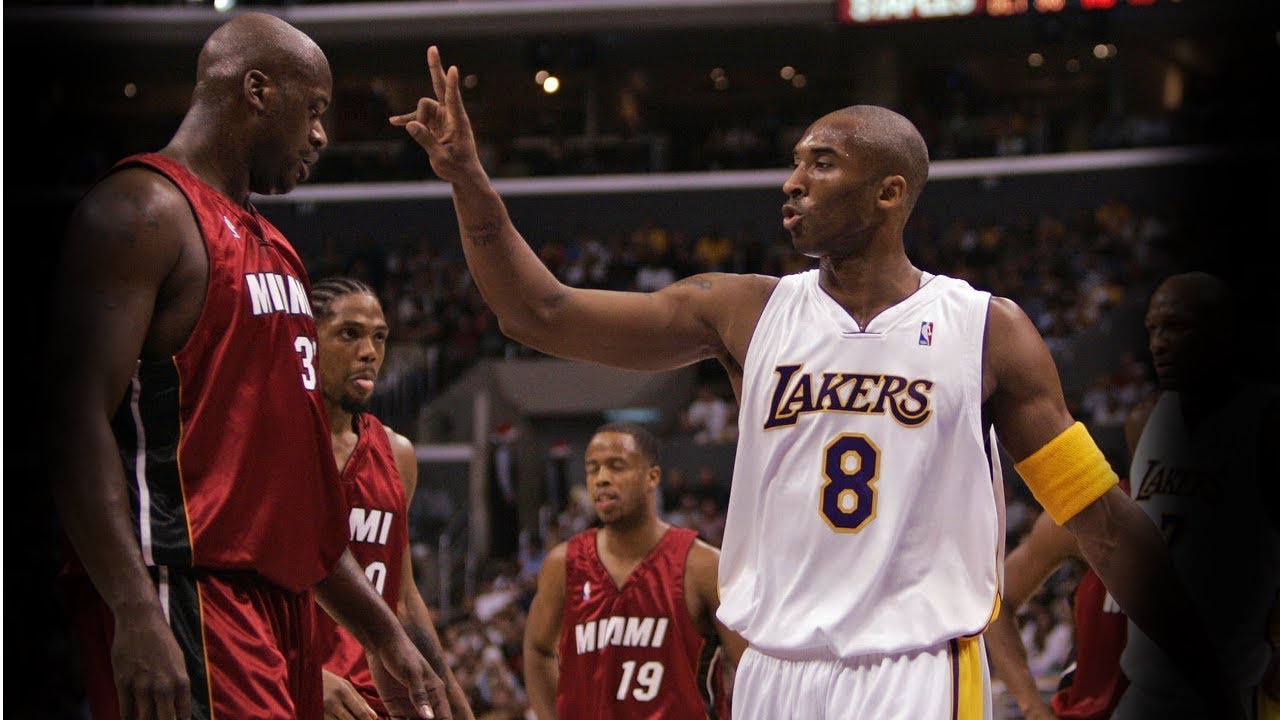 Shaquille O'Neal Miami vs. Kobe Bryant Lakers