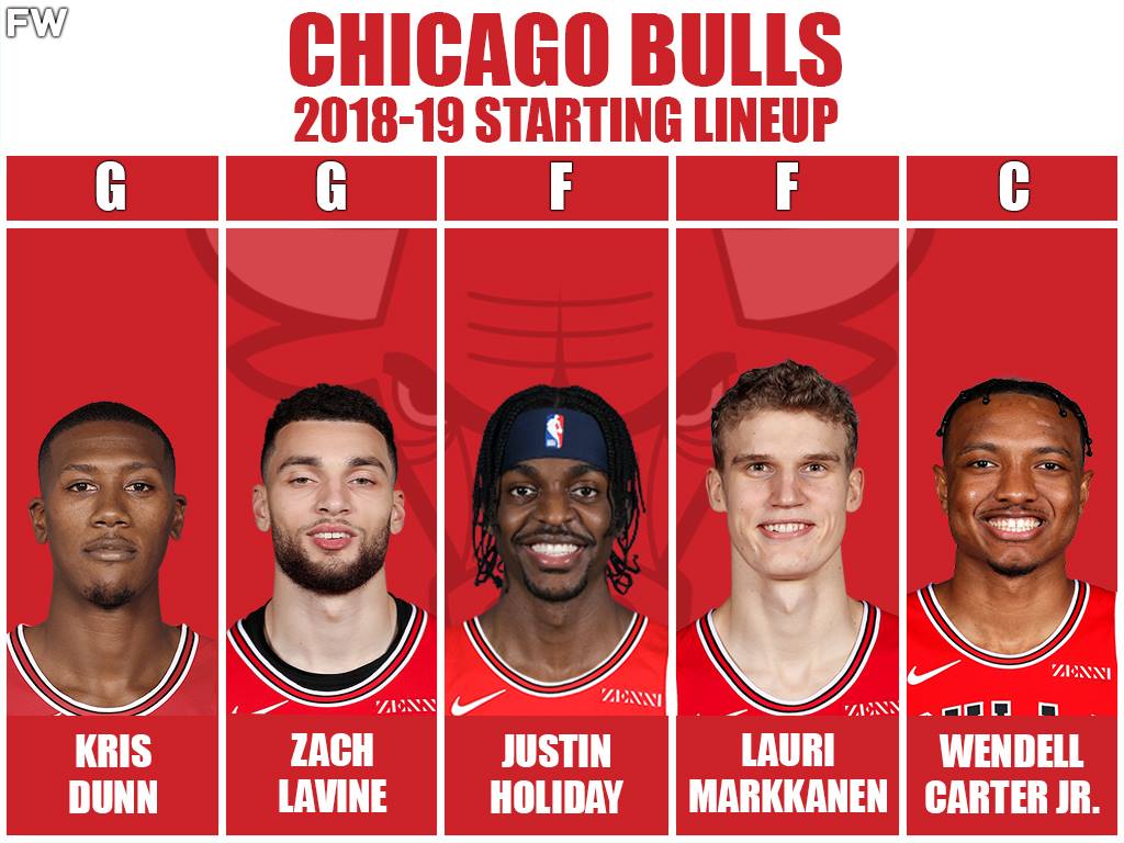 2018/2019 Starting Lineup: Kris Dunn, Zach LaVine, Justin Holiday, Lauri Markkanen, Wendell Carter Jr.