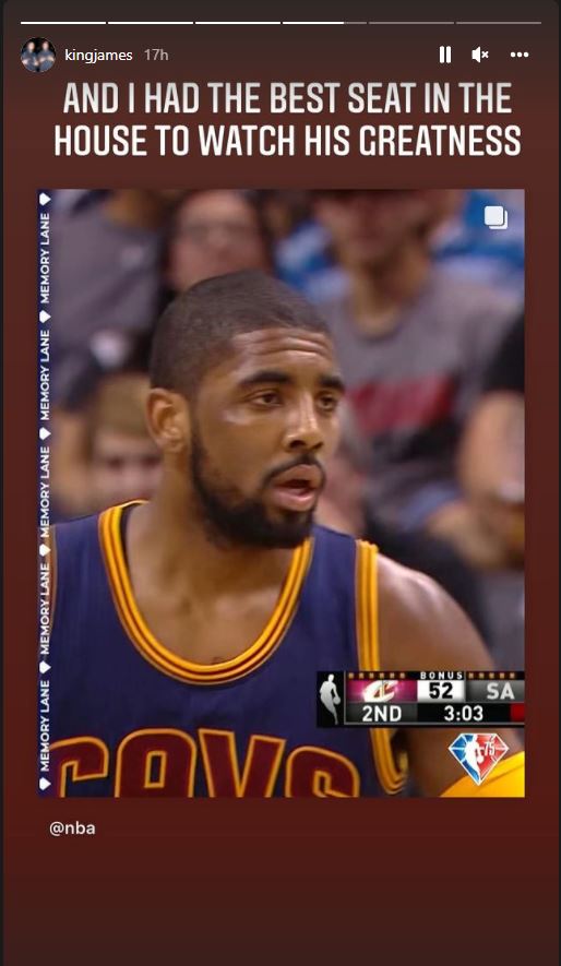 kyrie lebron screen