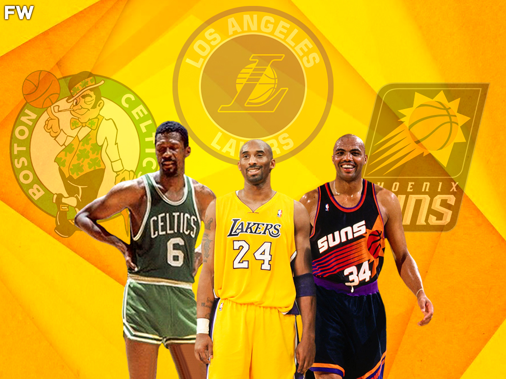 Kobe Bryant, Bill Russell, Charles Barkley