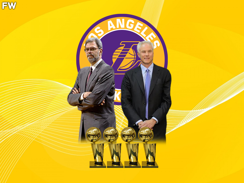 Phil Jackson And Mitch Kupchak - 4 Championships (Los Angeles Lakers)