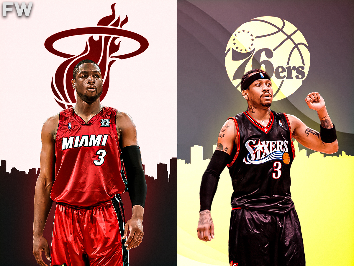 Dwyane Wade and Allen Iverson