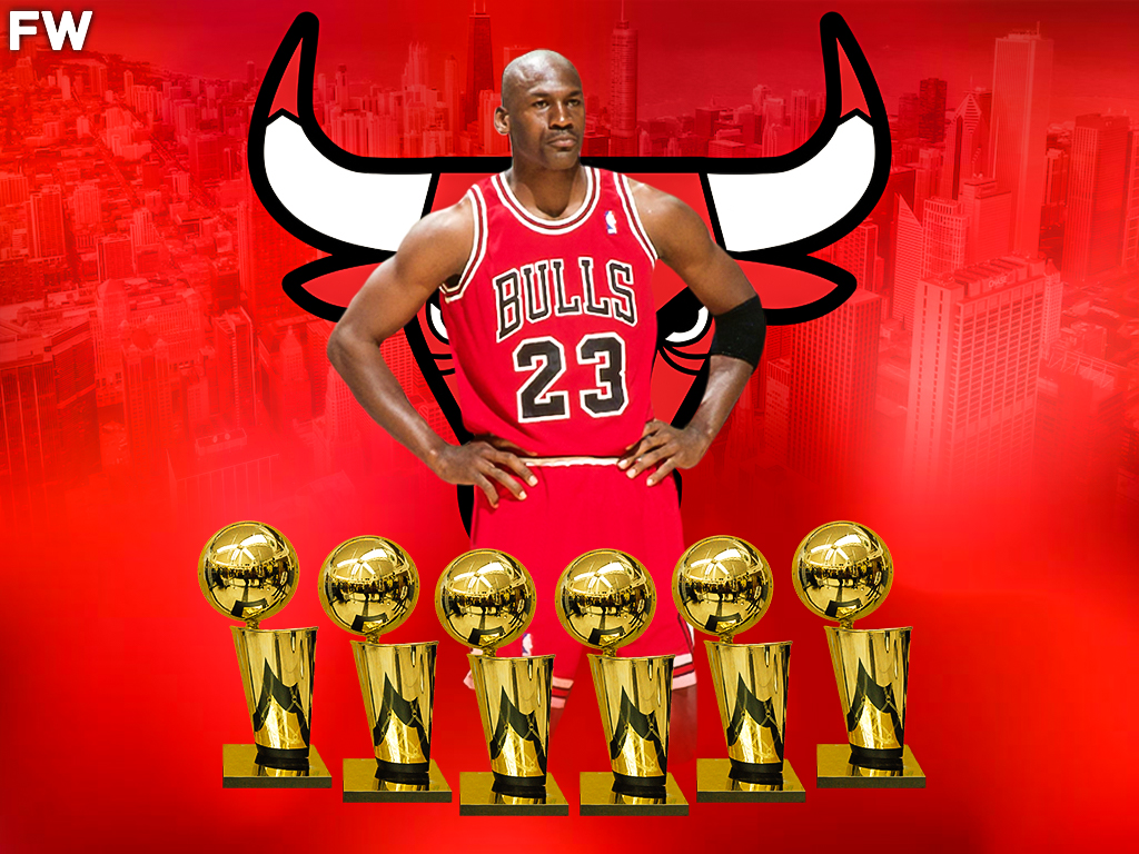 Michael Jordan Chicago Bulls - 6 Championships