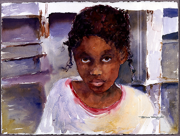 Malcolm Brown, Innocence. Watercolor. 30 x 37 1/2 inches, 1991