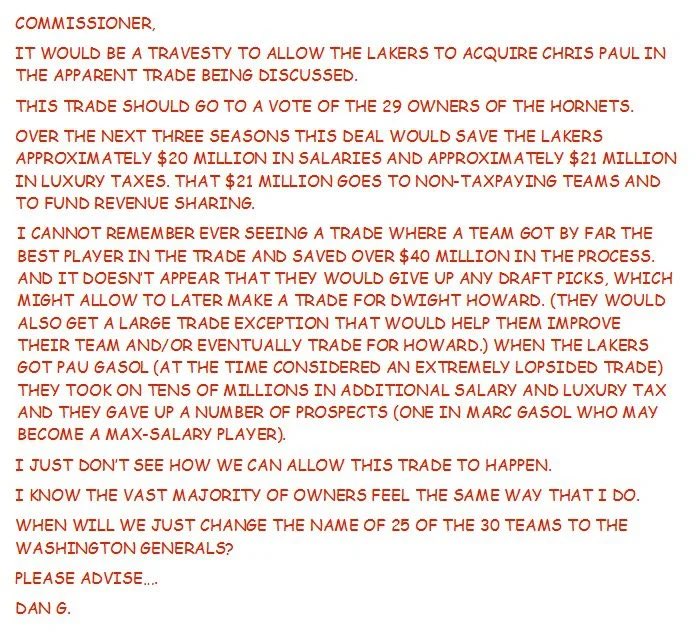 The Owners And Coaches Who Didn't Want To Trade Their Players To The Los Angeles Lakers