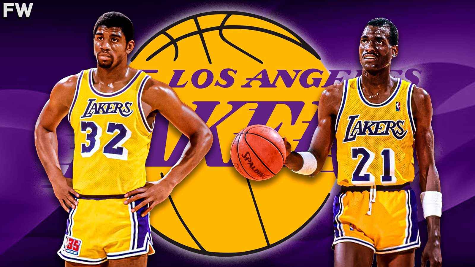 Magic Johnson and Michael Cooper