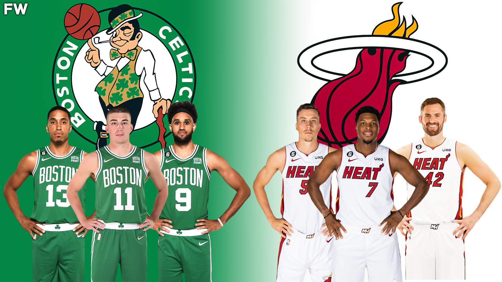 Boston Celtics vs. Miami Heat Benches