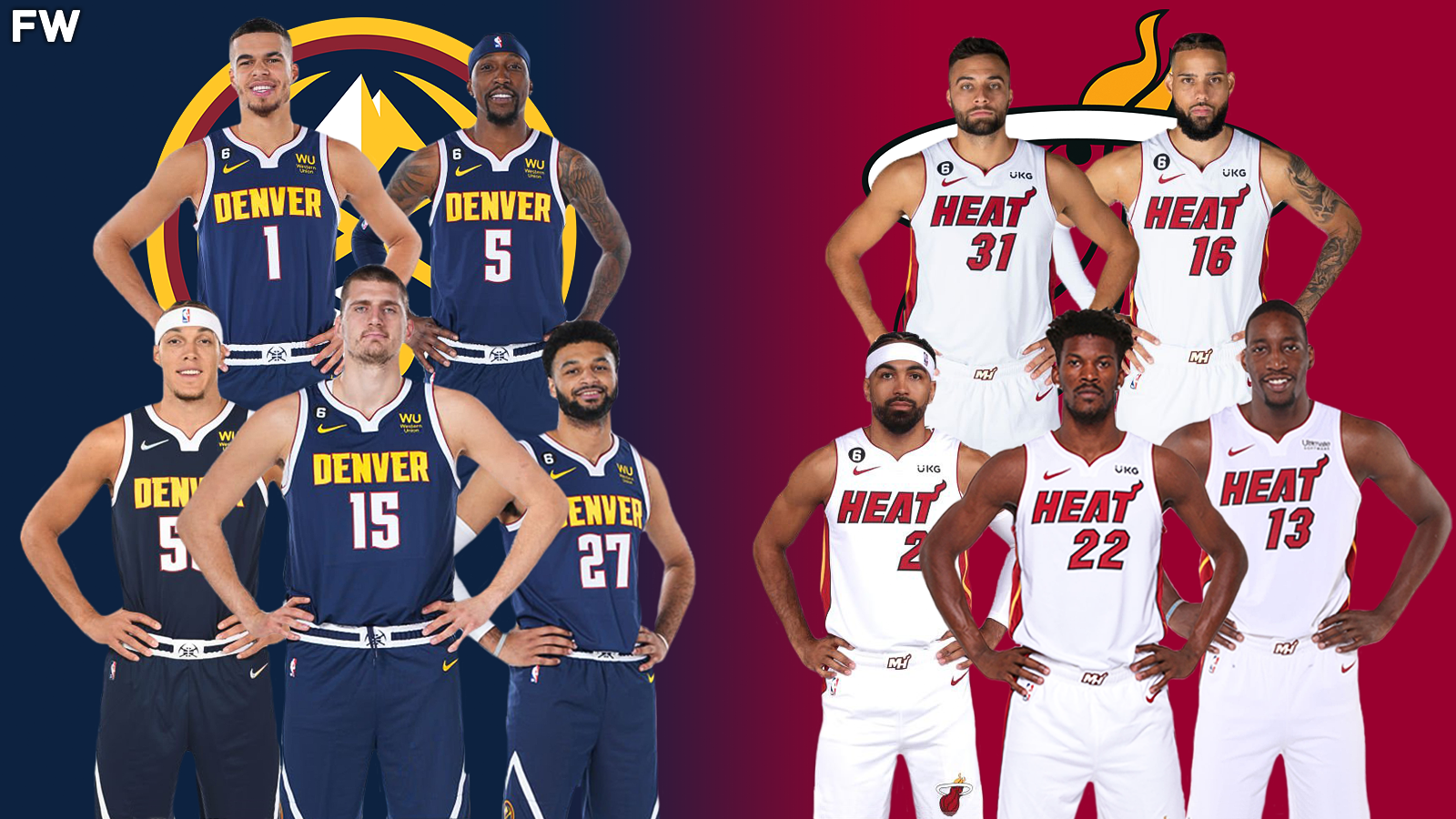 Denver Nuggets vs. Miami Heat Starting Lineups