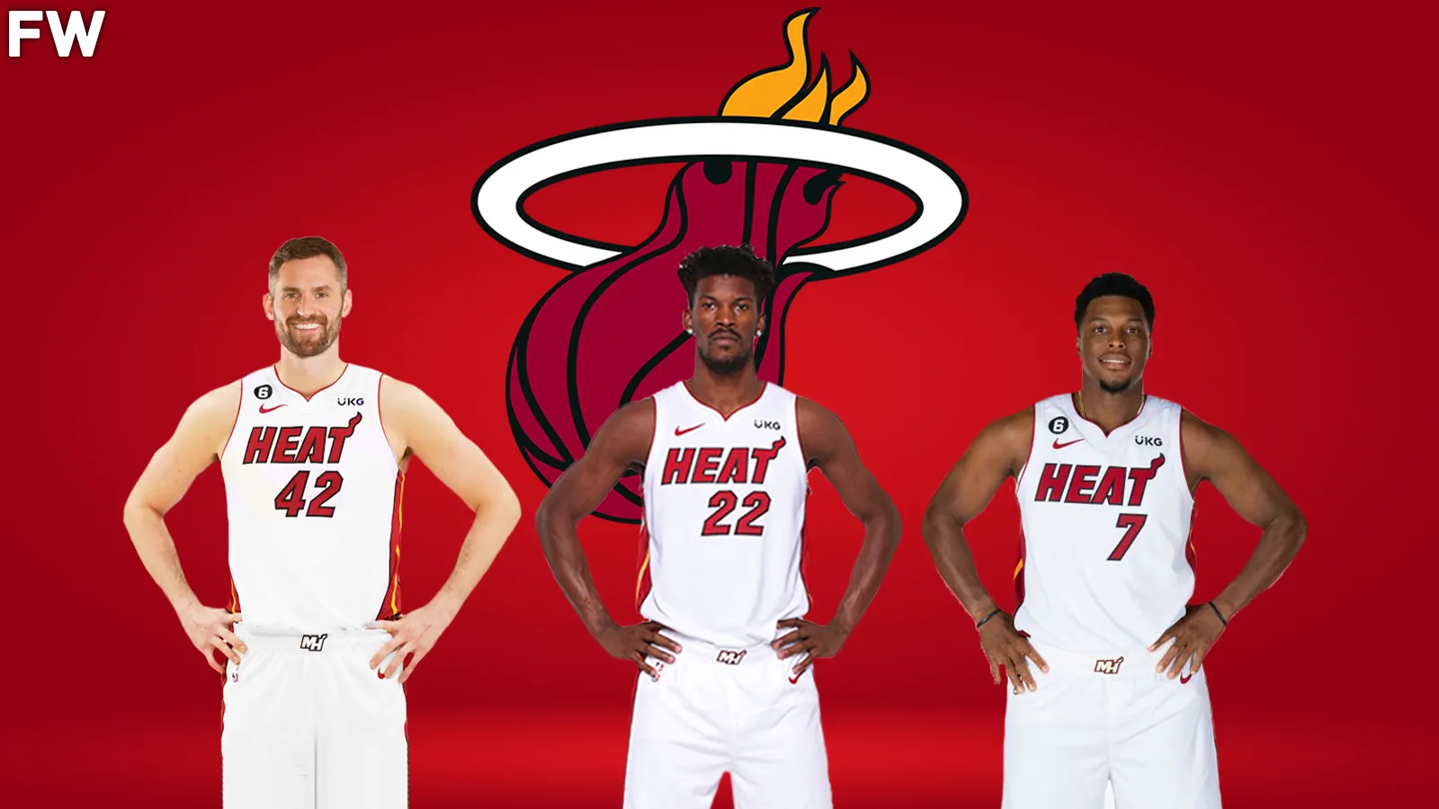 Kevin Love, Jimmy Butler, and Kyle Lowry