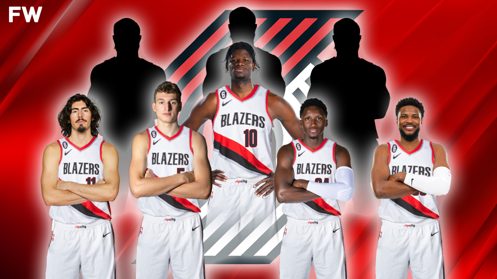 Jaime Jaquez Jr, Nikola Jovic, Mo Bamba, Victor Oladipo, Malik Beasley - Portland Trail Blazers
