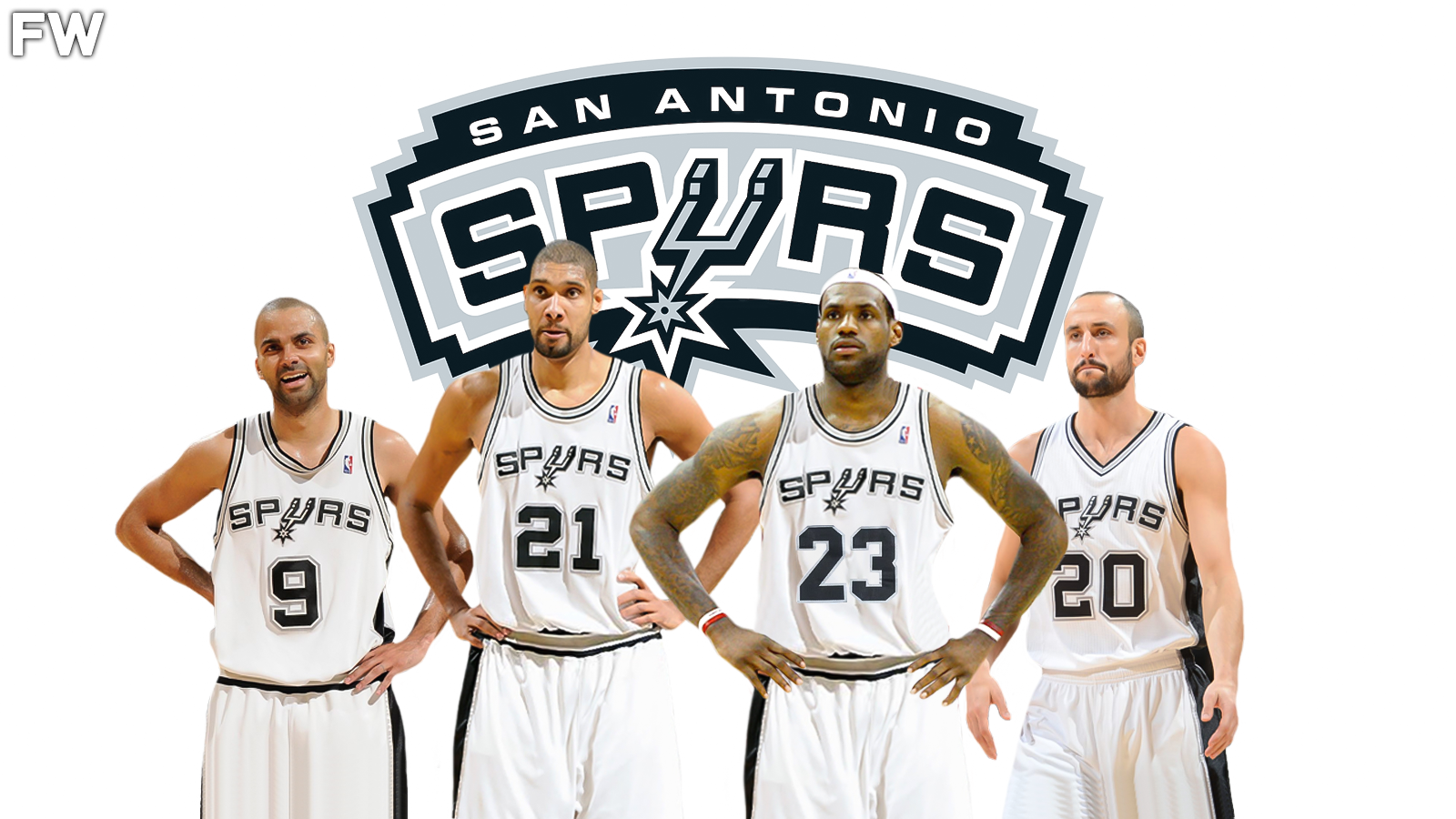 2008 San Antonio Spurs with LeBron James
