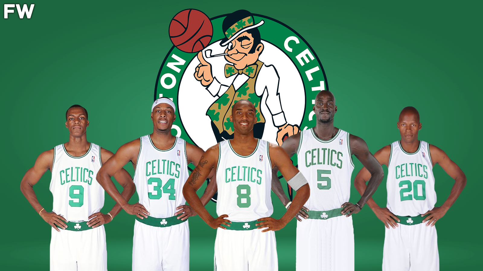 2009 Boston Celtics with Kobe Bryant
