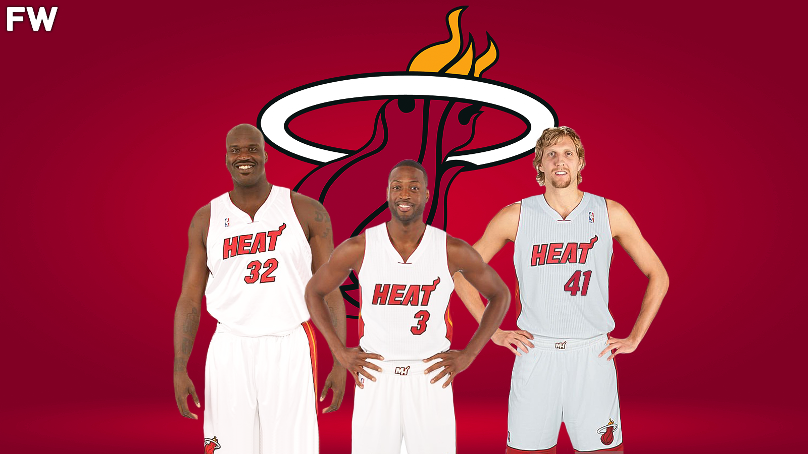 2007 Miami Heat with Dirk Nowitzki