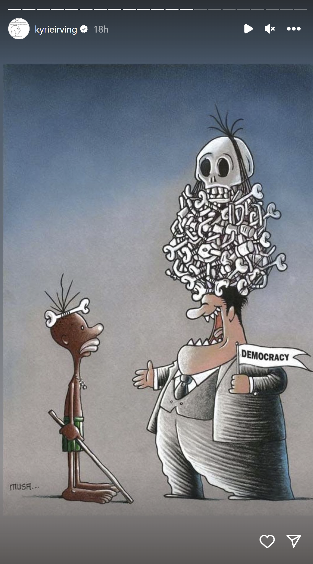 Kyrie Irving Exposes The Lies Of Democracy And Government: "Sad Reality Of The World"