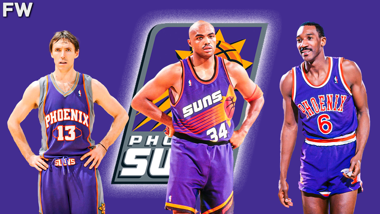 Steve Nash, Charles Barkley, Walter Davis - Phoenix Suns Big 3