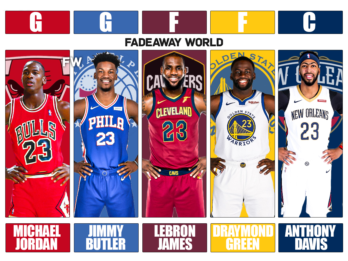 All-Time No. 23 Starting Lineup: G Michael Jordan, G Jimmy Butler, F LeBron James, F Draymond Green, F Anthony Davis