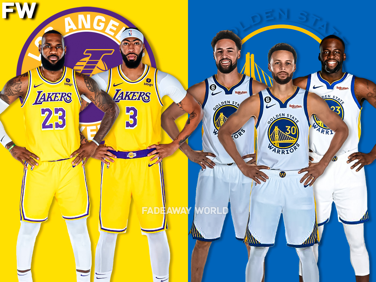 The Los Angeles Lakers vs. the Golden State Warriors