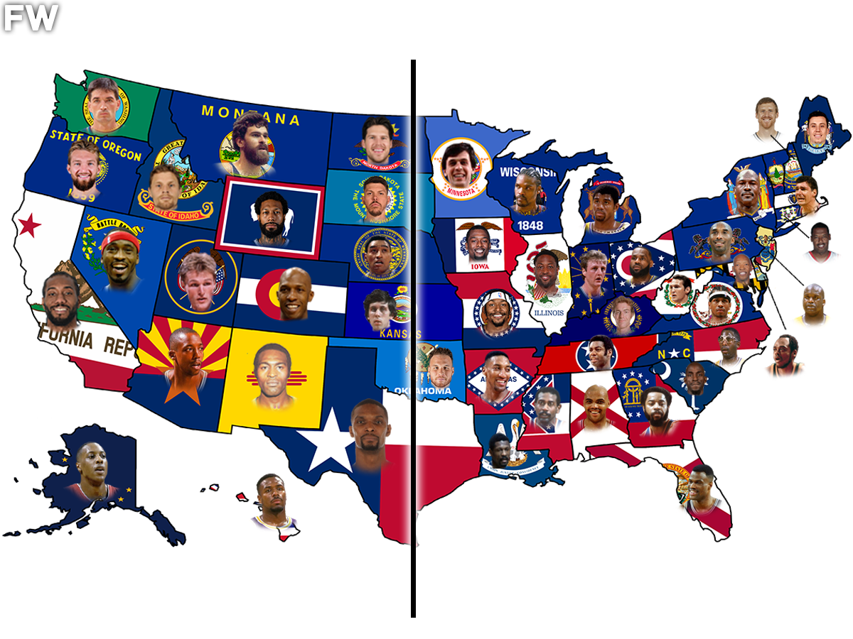Best NBA Player From Each U.S. State