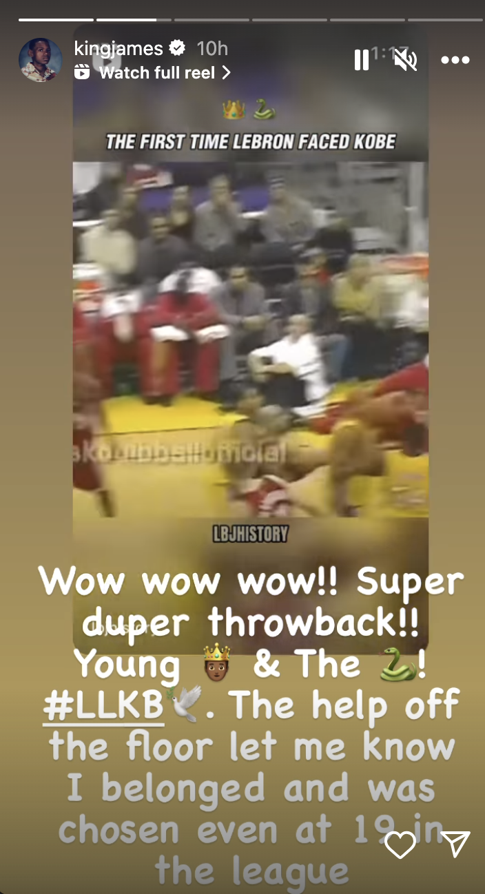 LeBron James Looks Back On His First Matchup Against Kobe Bryant