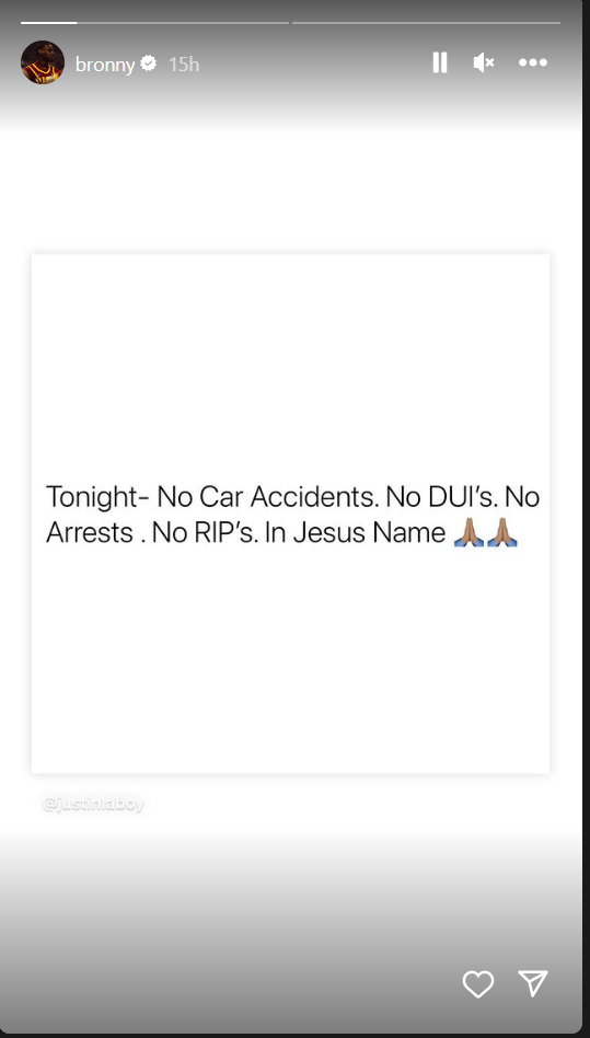 Bronny James Instagram