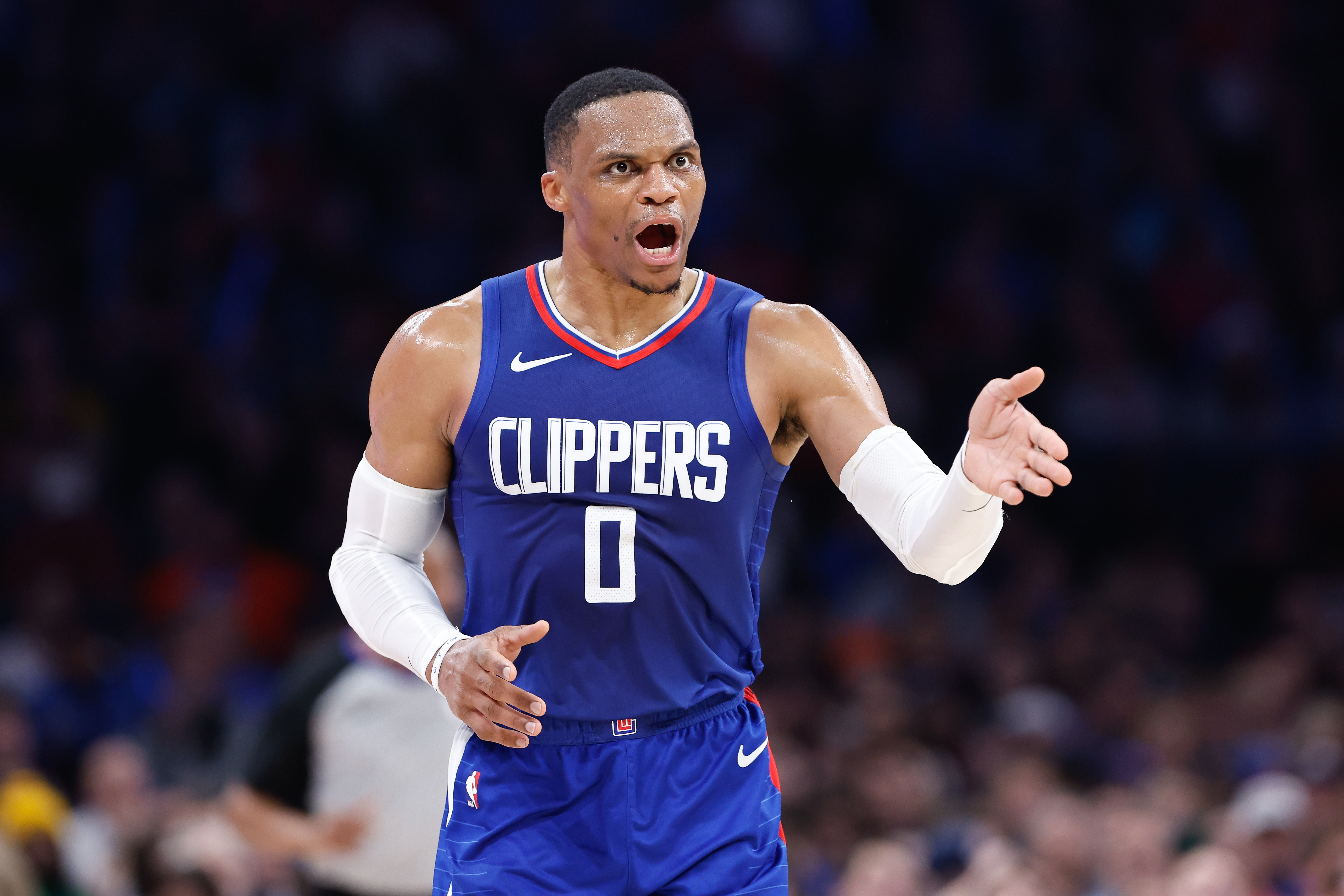 A Fan Came Down To The Court And Told Russell Westbrook That He Stinks At Basketball