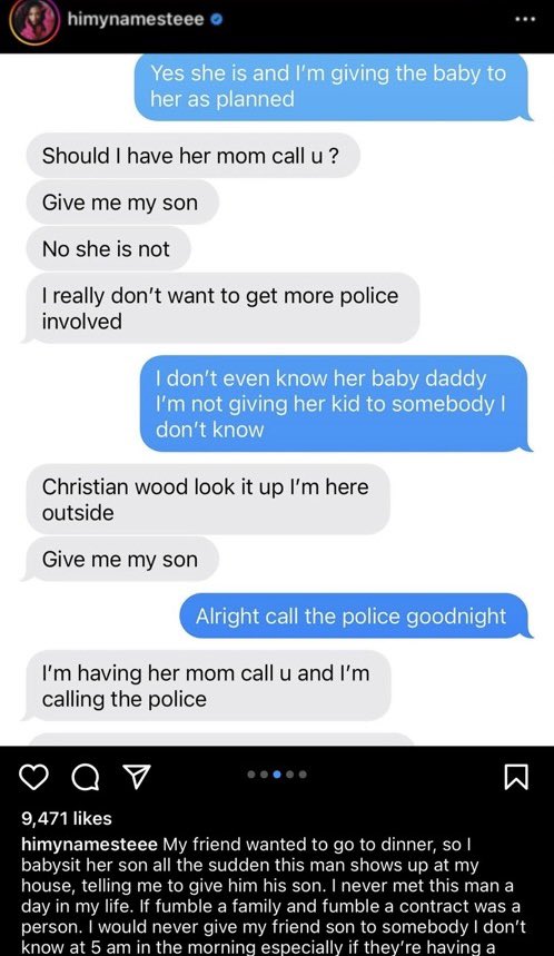 Christian Wood Reportedly Threatened To Beat Up Woman Who Refused To Give His Child