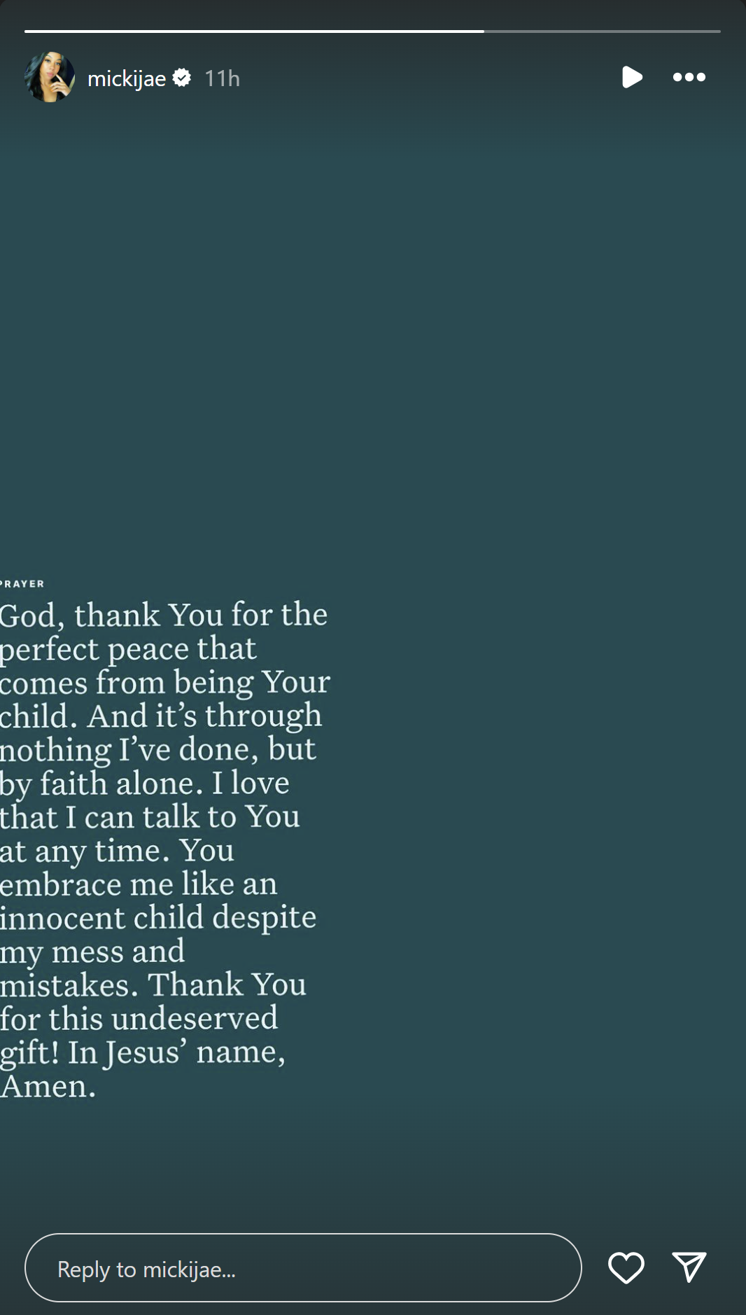 Jasmine Jordan: "I Love That I Can Talk To You At Any Time. You Embrace Me Like An Innocent Child..."