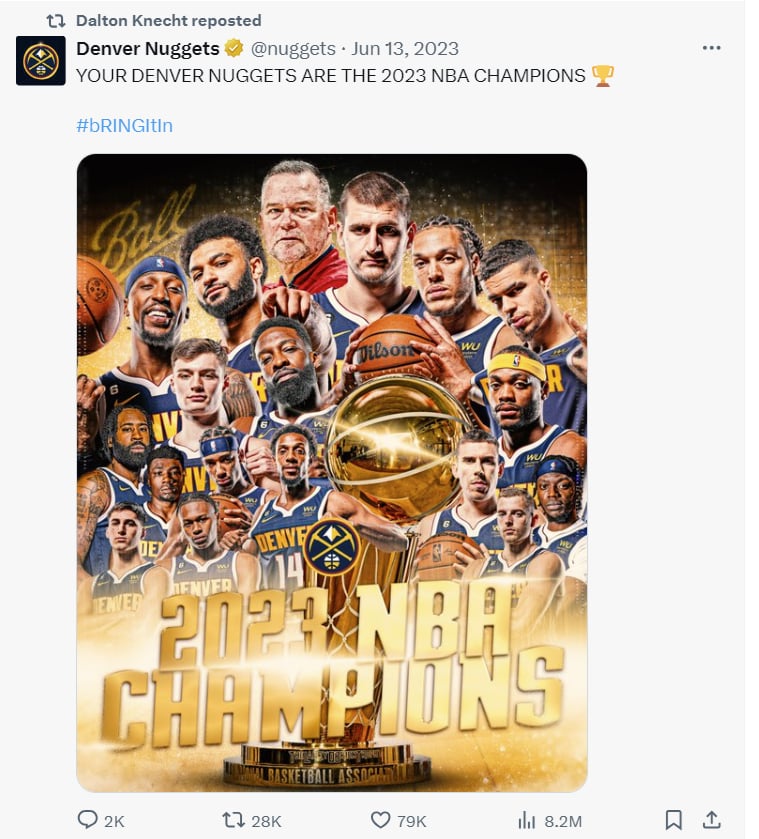 Lakers' Draft Pick Dalton Knecht Is Apparently A Nuggets Fan